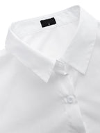 Isabella Buttoned Solid Casual Tunic Top