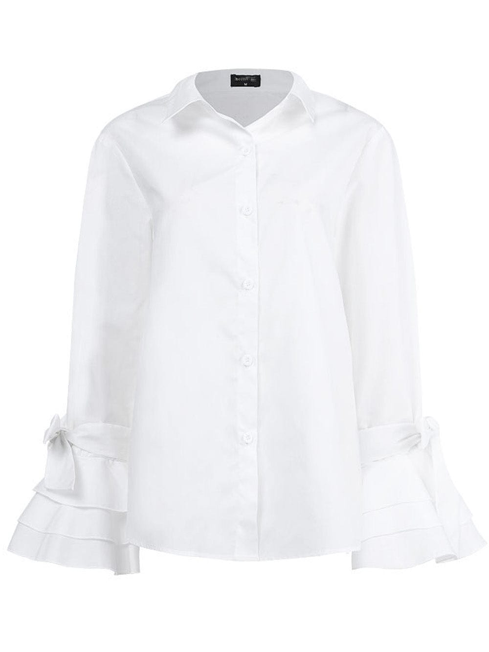 Isabella Buttoned Solid Casual Tunic Top