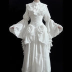Ivory Frill Sleeve Blouse