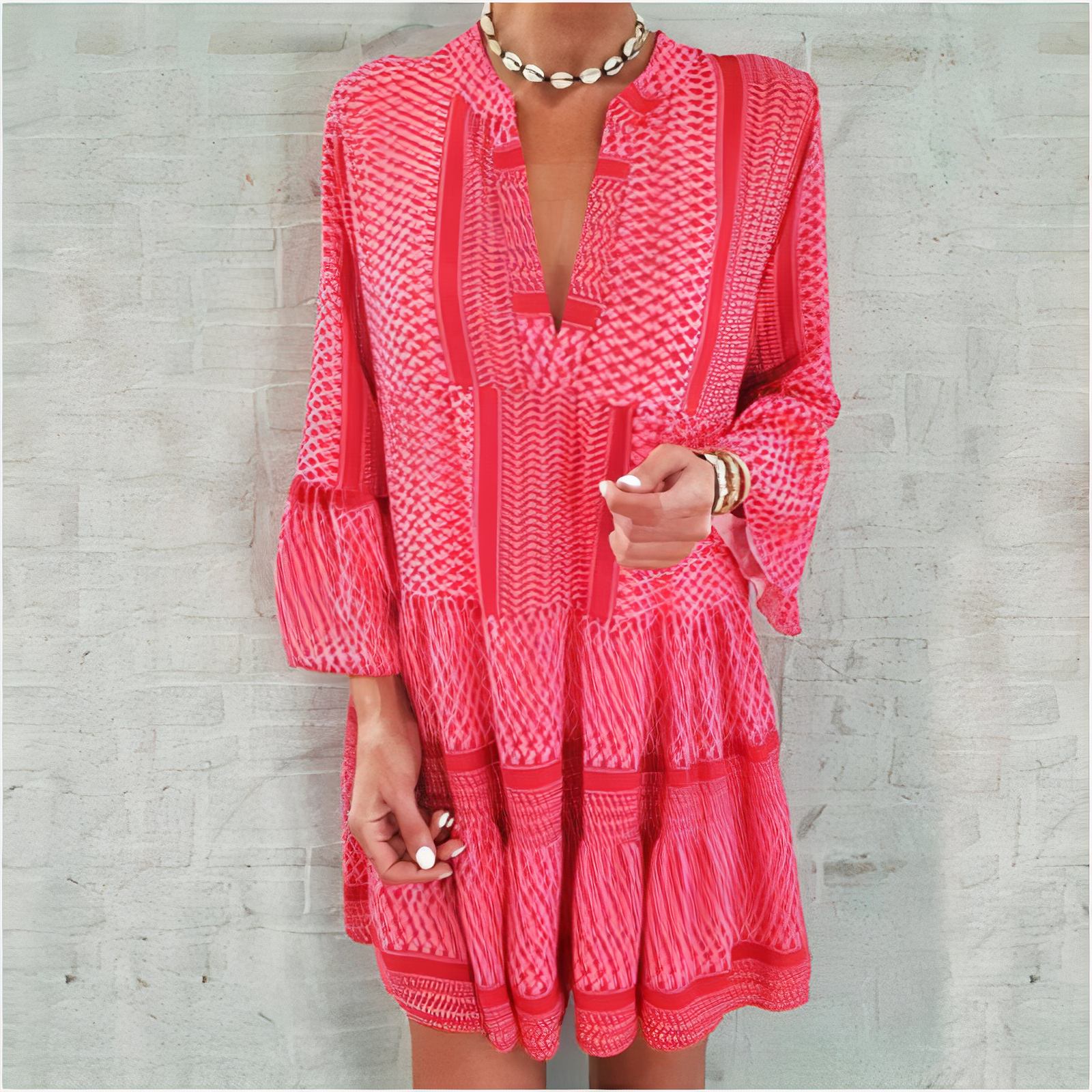 Eugenia Effortless Bohemian Mini Beach Dresses Chic Silhouette Collection