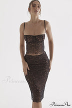 Jacinta Lace Camisole Top Graceful + Midi Skirt Set