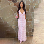 Jacquard Elegant Midi Long Vacation Dress