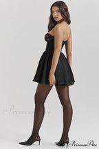 Jadore Lace And Charming Satin Mini Dress
