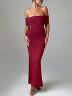 Jasmine Off Shoulder Sleeveless Maxi Dress