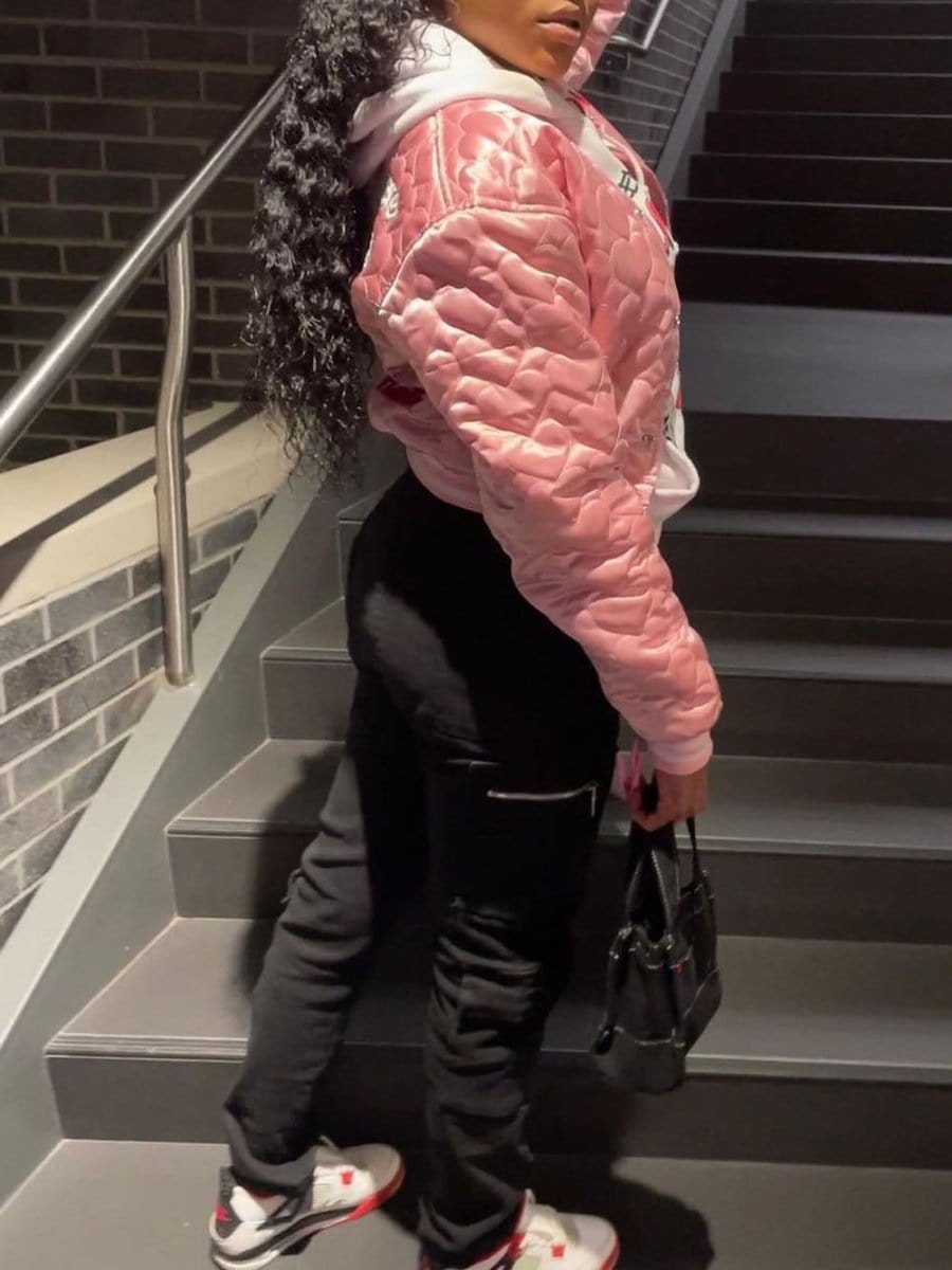 Jayden Letter Cotton Padded Jacket