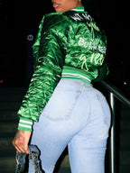 Jayden Letter Cotton Padded Jacket