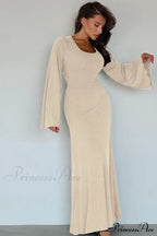 Jaye Long Stylish Sleeve Maxi Dress