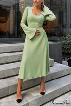 Jaye Long Stylish Sleeve Maxi Dress