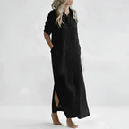 Glenda Minimalist Long Summer Dress Designer Edit