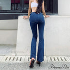 Jeans Denim Sexy Fashion - New Booty High Trousers Low Up Femme Commuting Push Elastic Leisure Waist Control Women's Pants