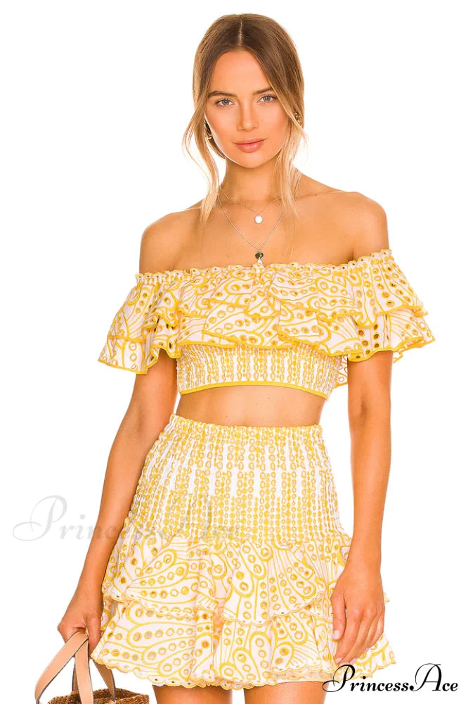 Jessica Bara Stylish Vanessa Ruffle Set
