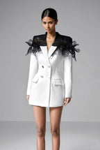 Marina Statement Lace Mini Blazer Dress Chic Silhouette Collection