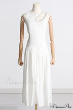 Jolie Abstract Stylish Cut-Out Midi Dress