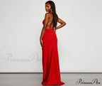 Jolie Formal High Charming Slit A-Line Dress