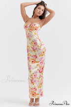 Josefina Ivory Stylish Floral Maxi Dress