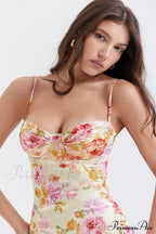 Josefina Ivory Stylish Floral Maxi Dress