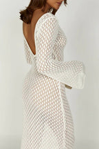 Josie V - neck Cut - out Knit Maxi Dress