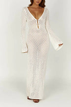 Josie V - neck Cut - out Knit Maxi Dress