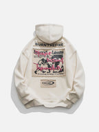 Boxing "BURNTHEFIRE" Pattern Hoodie