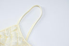 Solid hollow out waffle backless cami midi dress