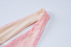 PRE ORDER - Halter v neck backless lace self tie hollow out mini dress