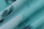 Slit chiffon tie dye contrast backless cowl neck cami maxi dress