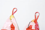 Hollow out v neck backless self tie flower print maxi dress