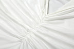 Ruched solid irregular one shoulder backless maxi dress