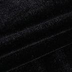 Cowl neck lace hem slit backless velvet cross back midi dress