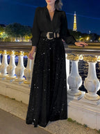 Euqueria V-neck Dress for Women Sophisticated Look