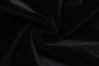 Fluffy mesh patchwork halter gloves solid backless mini dress