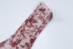 Chiffon flower print contrast backless v neck sleeveless maxi dress