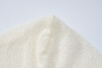 Knitted solid hoodie u neck long sleeve maxi dress