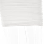 Solid one shoulder o ring hollow out mesh backless mini dress