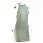 Halter off shoulder backless zip-up solid mini dress