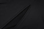 Contrast irregular mesh patchwork long sleeve slit maxi dress