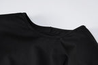 Lace up irregular long sleeve hollow out backless maxi dress