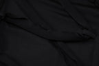 Irregular hollow out one shoulder lace up solid ribbon mini dress