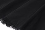 Cap sleeve square neck ruffle pleated solid zip-up mini dress