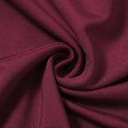 Long flared sleeve off shoulder cowl neck ruched solid mini dress