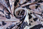 Snakeskin print hollow out self tie backless mini dress