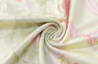 Contrast flower print backless tube dress