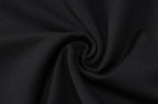 Flower applique contrast self tie halter backless hollow out mini dress