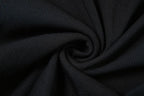 Halter "D" applique ruched gloves backless mini dress