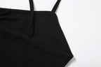Hollow out v neck backless cross back ruched mini dress
