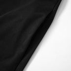 Turnover collar halter contrast button backless mini dress