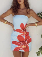 Julia Off Shoulder Backless Mini Dress
