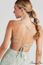 Julianna Sleeveless Stylish Sequin Party Dress