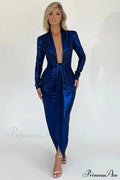 Juliette Metallic Stylish Tie Front Dress