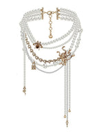 June Small Snake Pearl Necklace
